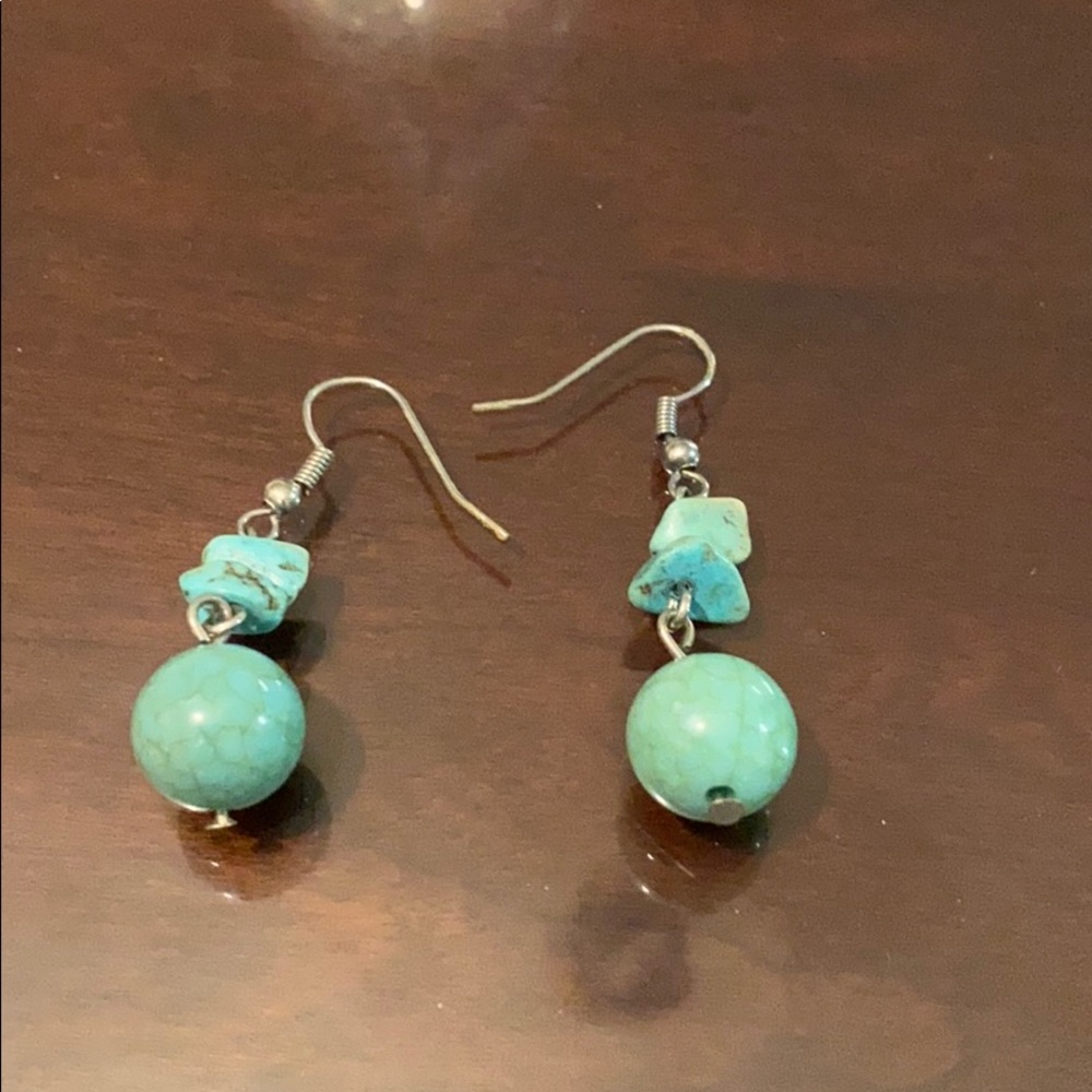 Green Earrings